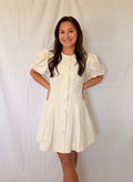 Classy Cream Mini Dress
