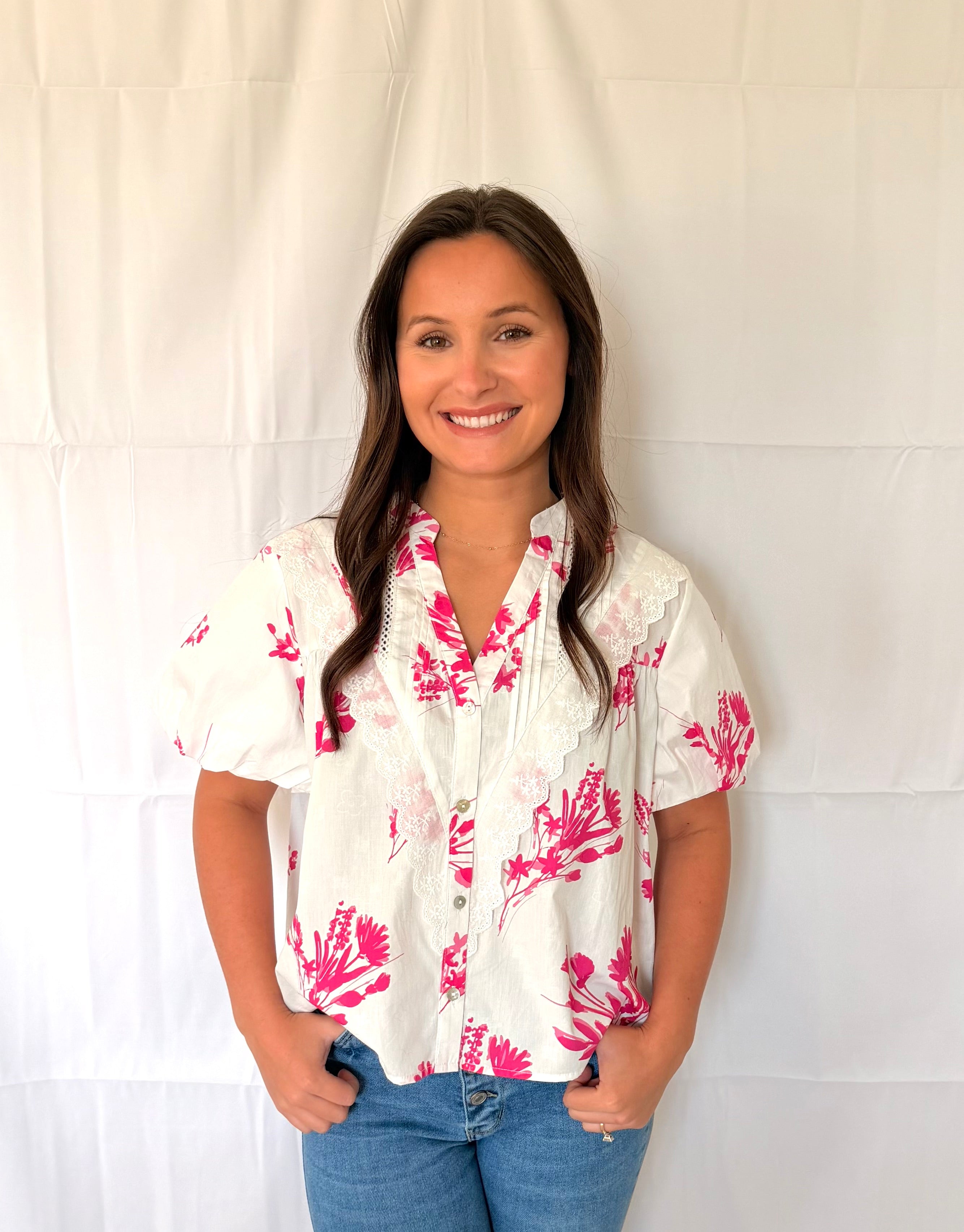 Blooming Pink Top