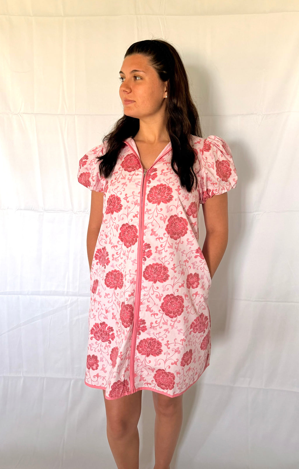 Pink Bloom Mini Dress