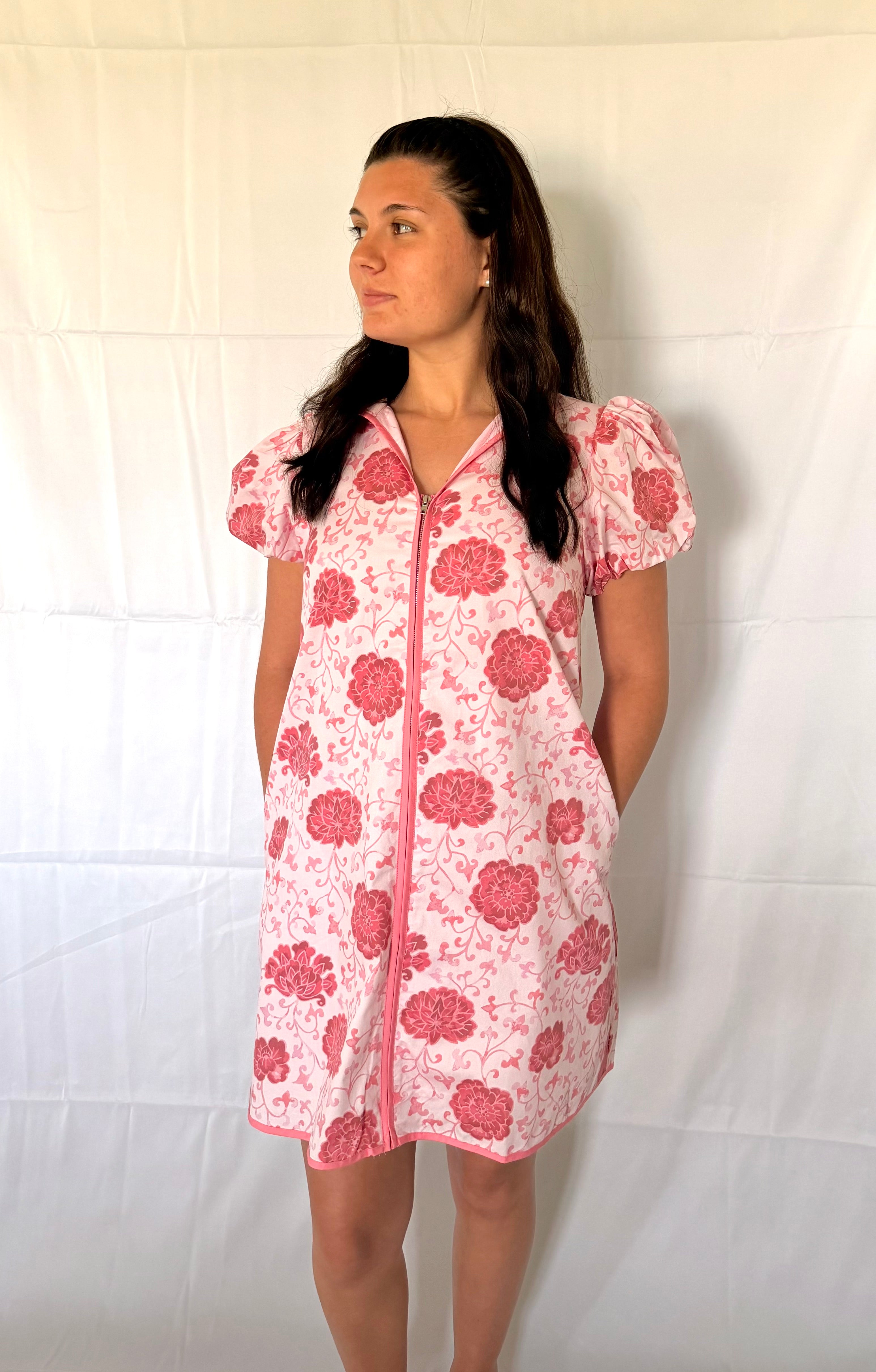 Pink Bloom Mini Dress