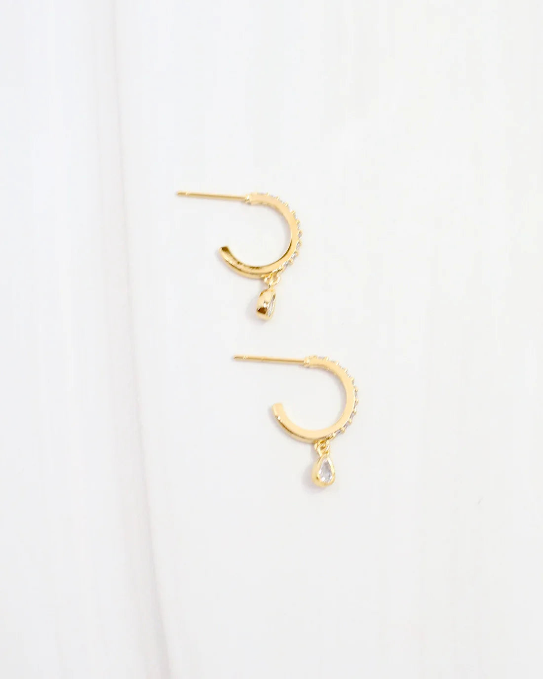 Diamond Drop Hoop