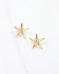 Hammered Starfish Studs